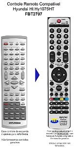 Controle Compatível HYUNDAI HY1075HT FBT2707