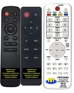 Controle Compatível Soundbar Jbl SB120 SB160 FBT2689