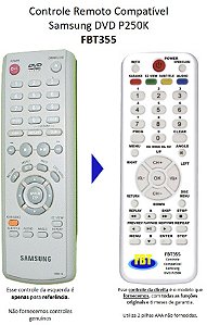 Controle Remoto Compatível DVD Samsung Karaokê P250K 0011E FBT355