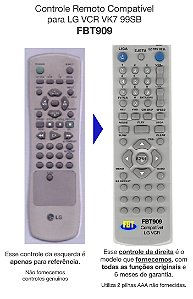 Controle Remoto Compatível para LG VCR VK7 99SB FBT909