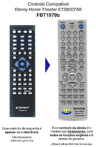 Controle Remoto Compatível Eterny Home Theater ET28007AB FBT1979b