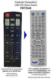 Controle Remoto Compatível LGE CD Home Audio FBT2348
