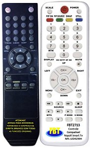 Controle Remoto Compatível TV LCD Napoli NPL2678 NPL4299H FBT2713