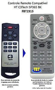 Controle Compatível Com Caixa Amp C3tech Sp 365b Bk Fbt2315