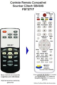 Controle Compatível  Soundbar C3TECH SB490B FBT2717
