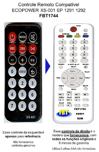 Controle Ecopower Xs-001 EP 1291 1292 300BT FBT1744