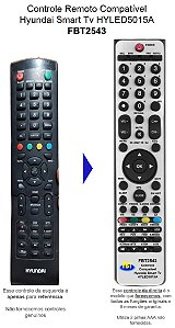 Controle Compatível  Smart TV Hyundai HYLED5015A FBT2543