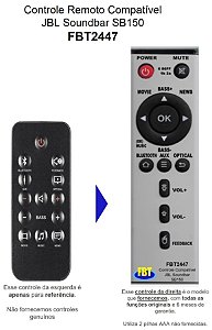 Jbl Cinema Sb150 Controle Compatível Fbt2447