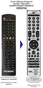Controle Compatível Hyundai Ledtv HY24DTHA FBT2726