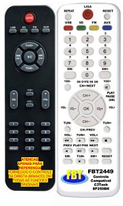 Controle Compatível C3TECH SP-250BK FBT2449