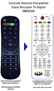 Controle Remoto Compatível TV ENJOY TV DIGITAL FBT2729