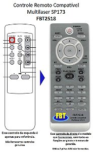 Controle Compatível Multilaser Sp173 Fbt2518