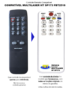 Controle Compatível Multilaser Sp173 Fbt2518