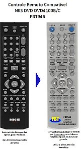Controle Compatível Com NKS DVD GAME KARAOKE FBT946