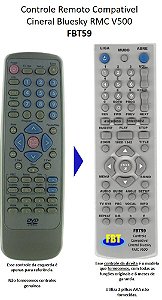 Controle Remoto Compatível BLUESKY DVDK 1232 FBT59