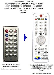 Controle Compatível Oneal Ocm 2344 Caixa Amplif FBT2344