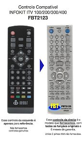 Controle Compatível Com Conversor Infokit FBT2123