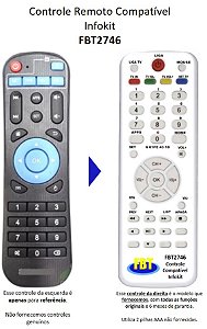 Controle Compatível INFOKIT SKY-9144 FBT2746
