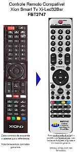 Controle Compatível Xion Led Xi-led32bar Fbt2747
