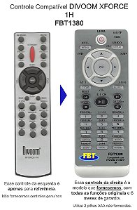 Controle Compativel Com DIVOOM X FORCE-1H HOME FBT1380