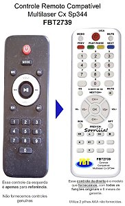 Controle Compatível Multilaser Cx Amp Sp344 Fbt2739