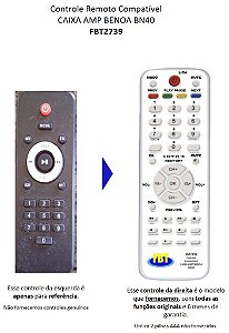 Controle Compatível Multilaser Cx Amp Sp344 Fbt2739