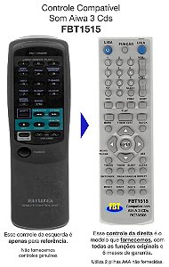 Controle Compatível Som Aiwa 3 Cds FBT1515