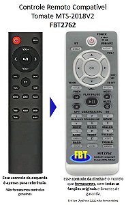 Controle Compatível Soundbar Tomate MTS2018-V2 - MTS2035 Fbt2762