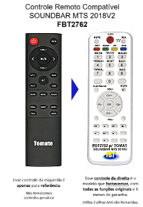 Controle Compatível Soundbar Tomate MTS2018-V2 - MTS2035 Fbt2762