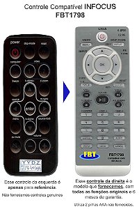Controle Compatível para Infocus Projetor FBT1798
