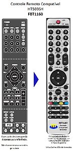 Controle Compatível Com LG Hometheater Ht503sh Fbt1160