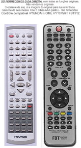 Controle Compatível Com HYUNDAI HOME HY 1075HT FBT312