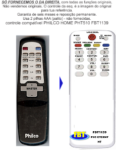 Controle Compativel Com Ht Goldship 0389 E PHT510 FBT1139