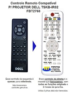 Controle Compatível Dell Tskb-ir02 4320 7760 S560 Fbt2768