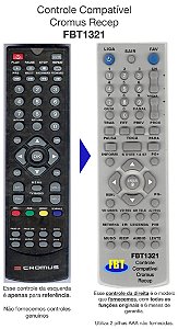 Controle Remoto Compatível P/ Cromus Chd11b Chd12b Fbt1321