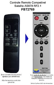 Controle Compatível Com SATELLITE AS-878RF 2.1 FBT2769