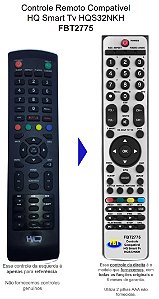 Controle Compatível Com HQ SMART TV HQS32NKH FBT2775