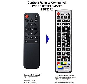 Controle Compatível Com SMART PROJ FBT2772
