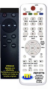 Controle Compatível Com GOLDENTEC CX AMP BT FBT2776