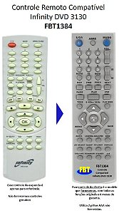 Controle Compatível Com Infinity Semp Dvd3130 10 Fbt1384