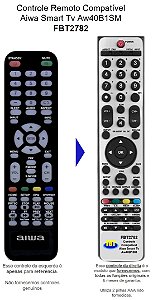 Controle Compatível Para AIWA SMART TV AW40B1SM FBT2782