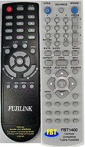 Controle Compatível Fujilink Fujion Tv Lcd Fbt1400