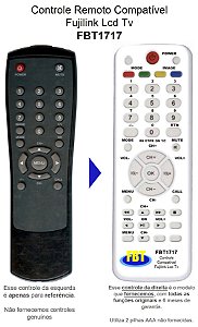 Controle Compatível Com Fujilink Fujion Tv Lcd Fbt1717