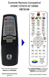 Controle Compatível Com Home Theater C3tech Sp 590bs FBT2150