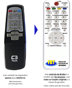 Controle Compatível Com Home Theater C3tech Sp 590bs FBT2150