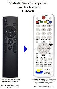 Controle Compatível Projetor Lenovo L5 FBT2788