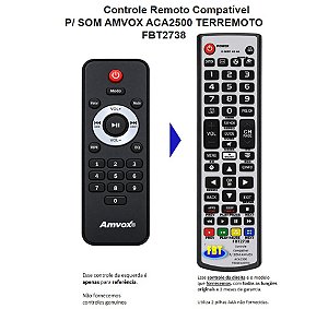Controle Remoto Compatível AMVOX ACA1501 Pesadão FBT2738