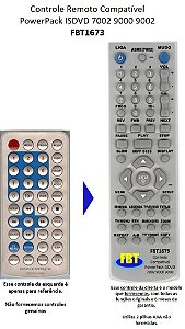 Controle Compatível Com Powerpack Isdvd 7002 9000 9002 FBT1673