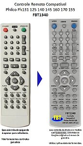 Controle Compativel Com Philco Ph131 125 140 145 160 170155 FBT1340