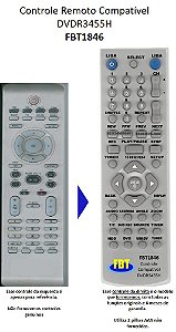 Controle Compatível Com Philips Dvr 3455h 10 FBT1846